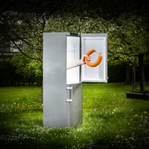 Spende eines Kühlschranks für kühle Lebensmittel