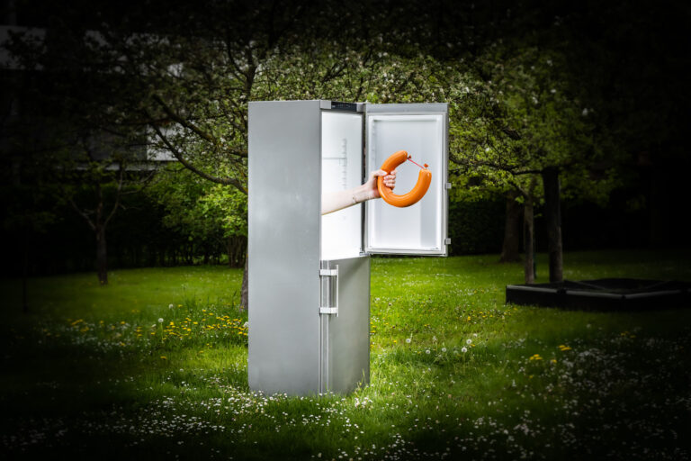 Spende eines Kühlschranks für kühle Lebensmittel