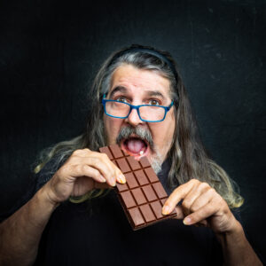 Spende einer Tafel Schokolade